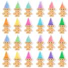 Bonecos Troll HLXGFCAI 30 Peças Mini 10 cm Cabelo Colorido Bonecos Troll HLXGFCAI 30 Peças Mini 10 cm Cabelo Colorido