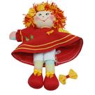 Bonequinha de Pelucia Emilia de Pano Pequena Cabelo Crochet Bonequinha de Pelucia Emilia de Pano Pequena Cabelo Crochet