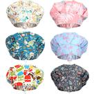 Bonés Bouffant SATINIOR, 6 peças com botões, turbante elástico