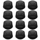 Bonés de peruca Tayfremn Dome Mesh Black Nylon, 12 peças para homens e mulheres