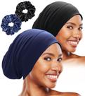 Bonnet Vidsel Sleep Cap para mulheres negras que dormem, seda gelada