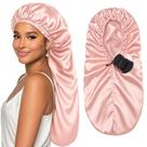 Bonnet YANIBEST Long Bonnet Braid for Sleeping Blush Pink Bonnet YANIBEST Long Bonnet Braid for Sleeping Blush Pink