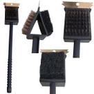 Bons escova de aço para grelha churrasqueira com raspador esponja bucha cb plas bc24257