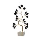Bonsai Pedra Turmalina Base Cristais - Proteção Mini Árvore Prosperidade Sorte Chakras Fortalecimento