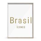 Book Cover com Gravura e Lombada Dourada - Brasil Icones 2
