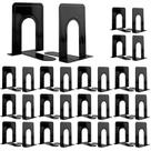 Book Ends Aellabus Metal Black 30 unidades para prateleiras 16,5 x 12,7 x 14,5 cm
