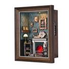 Book Nook Kit DROICC 3D Quebra-cabeça de madeira com LED e moldura de parede