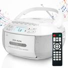 Boombox com Bluetooth, Leitor de CD e Cassette Greadio