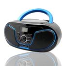 Boombox Portátil LONPOO Lilith123 - Leitor de CD, Rádio FM e Bluetooth
