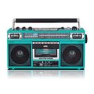 Boombox QFX J-220BTTQ Aqua Turquesa com Bluetooth e gravador
