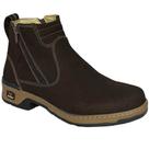 Boot Botina Masculina Bico Redonda Com Ziper - Zebu Boot Botina Masculina Bico Redonda Com Ziper - Zebu