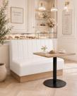 Booth Lugano Premium Design Moderno Luxo - CORANO Cor:BrancoTamanho:1,20m Booth Lugano Premium Design Moderno Luxo - CORANO Cor:BrancoTamanho:1,20m