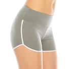 Booty Shorts ALWAYS Sexy Cute Soft Yoga Dance Cinza Branco