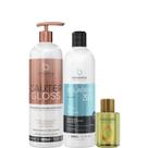 Borabella Cauter Gloss 500ml + Selagem 3D 350ml + Argan 7ml