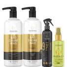 Borabella Kit Não Chore 1L + Fluido 300ml + Argan 60ml Borabella Kit Não Chore 1L + Fluido 300ml + Argan 60ml
