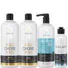 Borabella Kit Não Chore 2x1L + Selagem 3D 1 Litro + 90ml