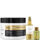 Borabella Máscara Pratudo 300g + Elixir 60ml + Óleo Argan 7ml