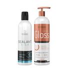 Borabella Selagem Sealant Silk 3D 350ml e Cauter Gloss 500ml Espelhamento