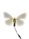 Borboleta com movimento e led de 40cm para decoração c haste