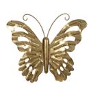 Borboleta Decorativa Natal Metal Dourado 25cm Enfeite Parede Decoração Natalina