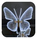Borboleta dinâmica com asas de PVC bivolt prova d'água 40cm