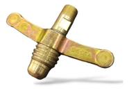 Borboleta Latão Botijão P13 Apis Delta 5/8 Unc X 1/8 Npt