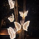 Borboleta Led 40 60cm Com Movimento Festas Decoração Natal Prova Dágua Bivolt Borboleta Led 40 60cm Com Movimento Festas Decoração Natal Prova Dágua Bivolt