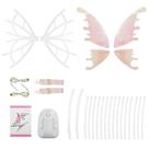 Borboleta luminosa asas elétricas música asas de fadas anjo adereços presente