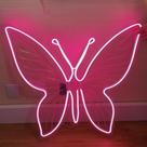 Borboleta Transparente para colocar Led Decorativa Flexível 3D 80x80 cm Gigante