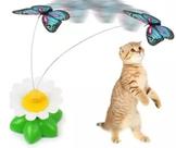 Borboleta Voadora Rotativa Elétrica Brinquedo Pet Gato Cão Cor Diversos