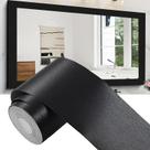 Borda adesiva para papel de parede Alened preta 5 cm x 10 m, impermeável