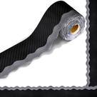 Borda de quadro de avisos recortada Outus, preto e cinza, 21 m x 7,6 cm