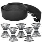Borda para jardim shsyue 20 m x 10 cm com 100 estacas Borda para jardim shsyue 20 m x 10 cm com 100 estacas