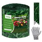 Borda para jardim Vehipa 25 cm x 9 m em metal corrugado verde Borda para jardim Vehipa 25 cm x 9 m em metal corrugado verde