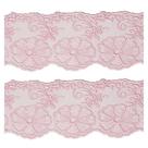 Bordado c/microtule 075 7.5 cm cor rosa bebê metro Bordado c/microtule 075 7.5 cm cor rosa bebê metro