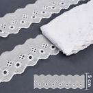 Bordado Inglês 5,0 cm CTB 134 Branco - 13,7 Metros