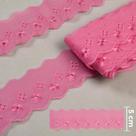 Bordado Inglês 5,0 cm CTB 134 Rosa - 13,7 Metros