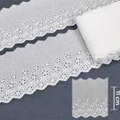 Bordado Inglês BA025 Branco - 11 cm - 100% Algodão