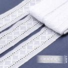 Bordado Inglês BA027 Branco - 2,5 cm - 100% Algodão