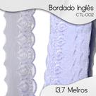 Bordado Inglês Branco - Rolo Com 13,7 Metros - Ctl002 - Nybc