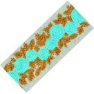 Bordado Ingles Em Tule Azul Celeste Larg 4 Cm Venda Por Metro