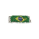Bordado Termocolante Brasil Escrito
