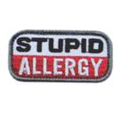 Bordado Termocolante Stupid Allergy