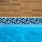 Bordas Adesivas Piscinas 1mx10cm 1und Pastilhadas com proteção UV
