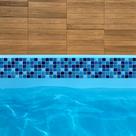 Bordas Adesivas Piscinas 1mx10cm 1und Pastilhadas com proteção UV