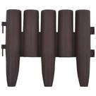 Bordas de gramado VidaXL 36 peças marrons 393,7 cm resistentes a intempéries UV