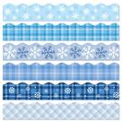 Bordas de quadro de avisos xadrez BeyUmi Winter Snowflake 96 unidades