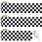 Bordas do quadro de avisos FOBSME quadriculado preto branco x3