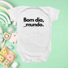 Borizinho Body de Bebê Roupa Bom Dia Mundo Temático Menino Menina Presente Mimo Monibeni