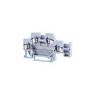 Borne Mola 2,5MM Duplo Cinza - UP Connect